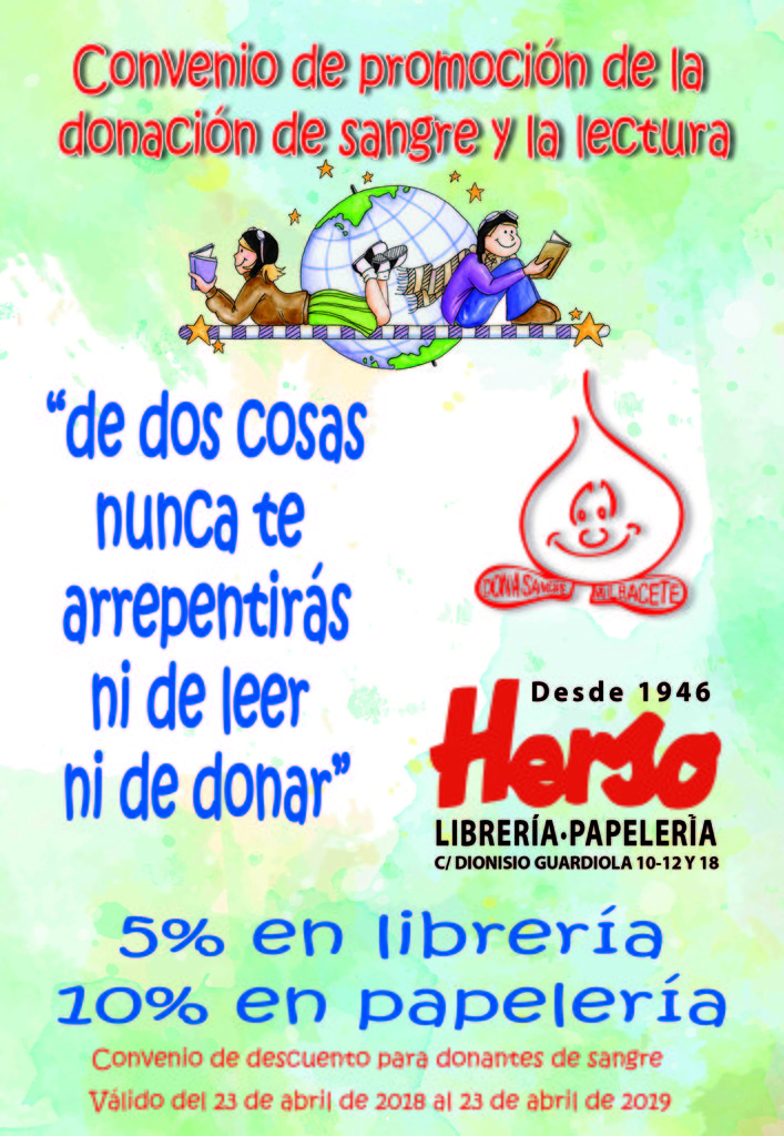 LIBRERÍA HERSO CON LOS DONANTES